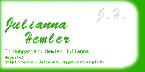 julianna hemler business card